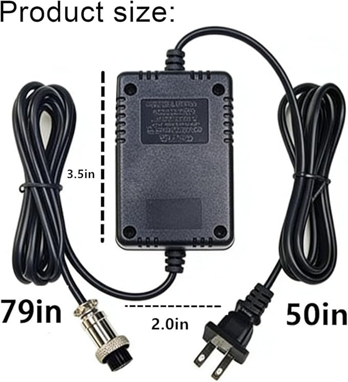 18V*2 AC Mixer Console Power Adapter， with 3-Pin Connector - for Yamaha MG16 MG82X MG10U PA-10, Stanton M304, Alesis Multimix 8 USB FX – 8, Behringer Mixer - Replacement Power Supply Cord