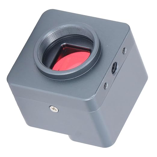 USB Microscope Camera, 4K 8MP Digital Electronic Eyepiece with 0.5X Zoom Lens for Industrial and Hobbyist Use Aluminum Alloy