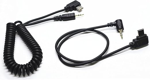 for Sony 2.5mm-Type C USB Shutter Release Cable for A7V/A7CR/A7C II/A6700/ZV-E1/ZV-E10 II 13.8in Flash Starter Remote Control Accessory Wire (2.5mm-Type C Cable 2pcs)