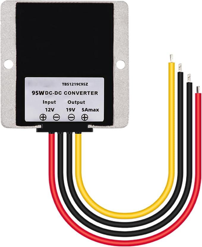 DC/DC Converter 12V Step Up to 19V 5A 95W Voltage Regulator, Power Adapter Voltage Booster, Power Supply Module Boost Transformer for Car Truck Vehicle Boat
