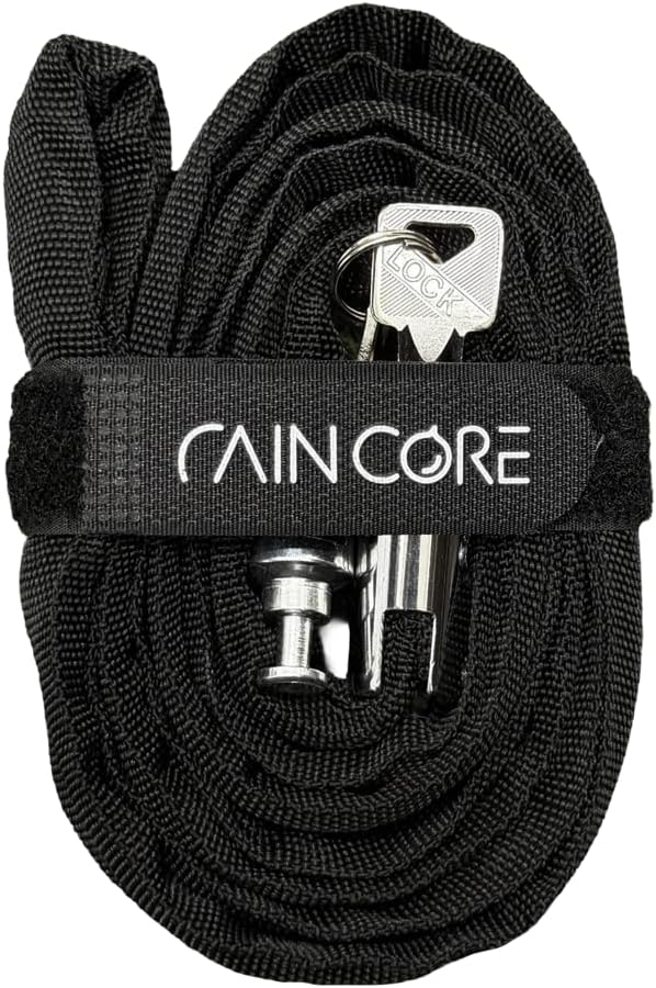 RAINCORE Keyed Bike Cable Lock – Lightweight Cut-Resistant Composite Fiber Security Cable – Anti-Theft Heavy Duty Bicycle Lock – 79inch (200cm), 0.52lb – Patented in Korea (79 inch)