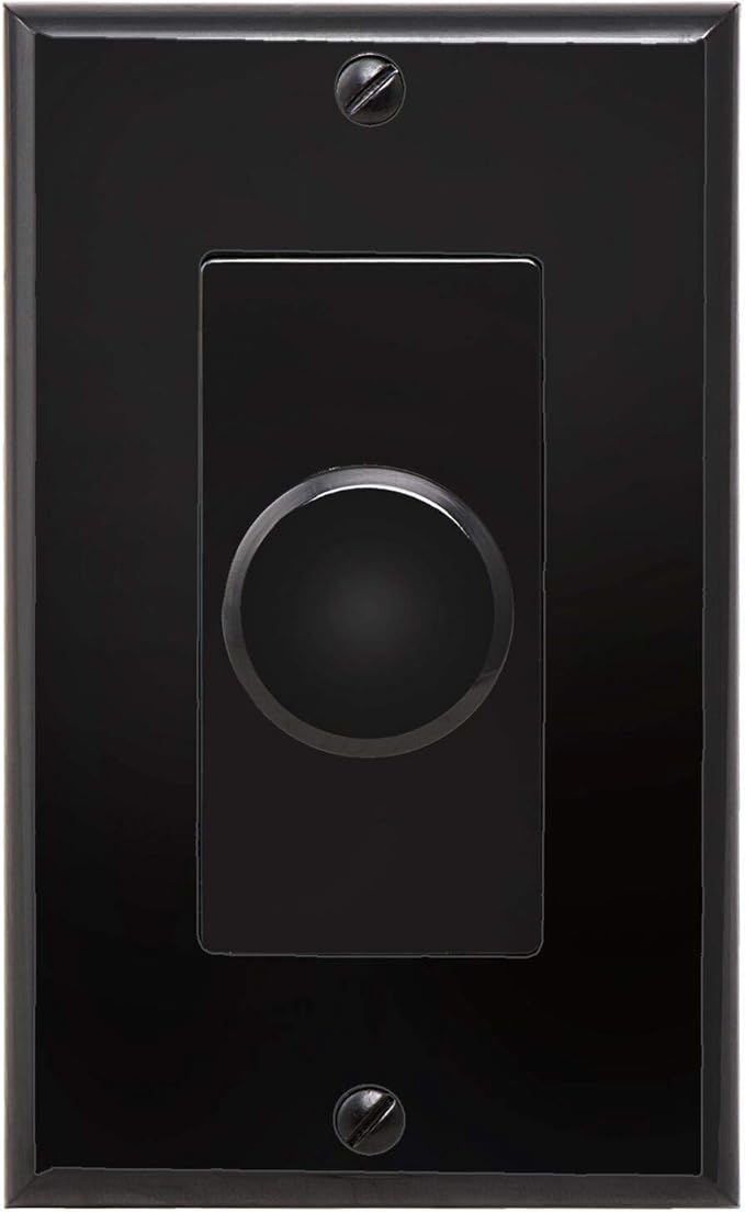 OSD Audio 100W in Wall Volume Control Impedance Matching for Home Speakers, Rotary Knob Black SVC100