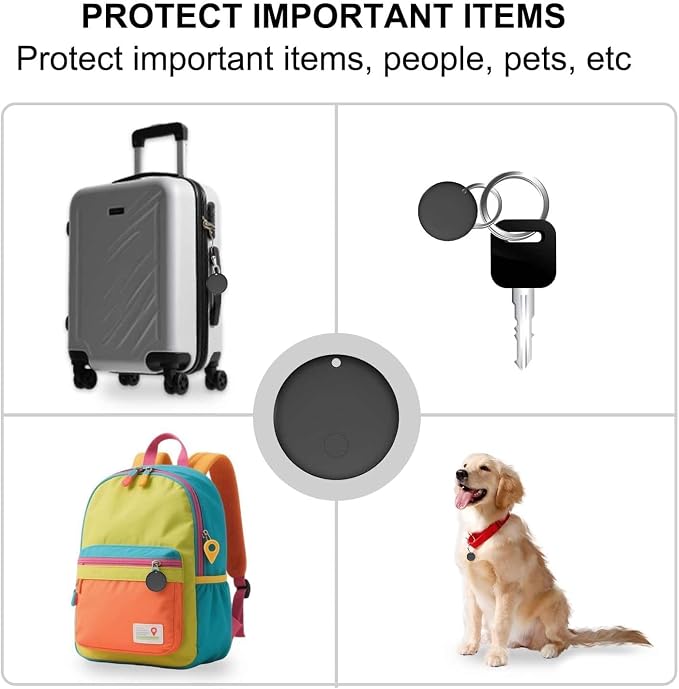 Android GPS Tracker for Vehicles, Hidden Tracking Device for Vehicles, Car Tracker No Subscription Work with Find My, Smart Tag with Audio for Kids, Key, Dogs, Luggage, Bag (Android-2 Pack)