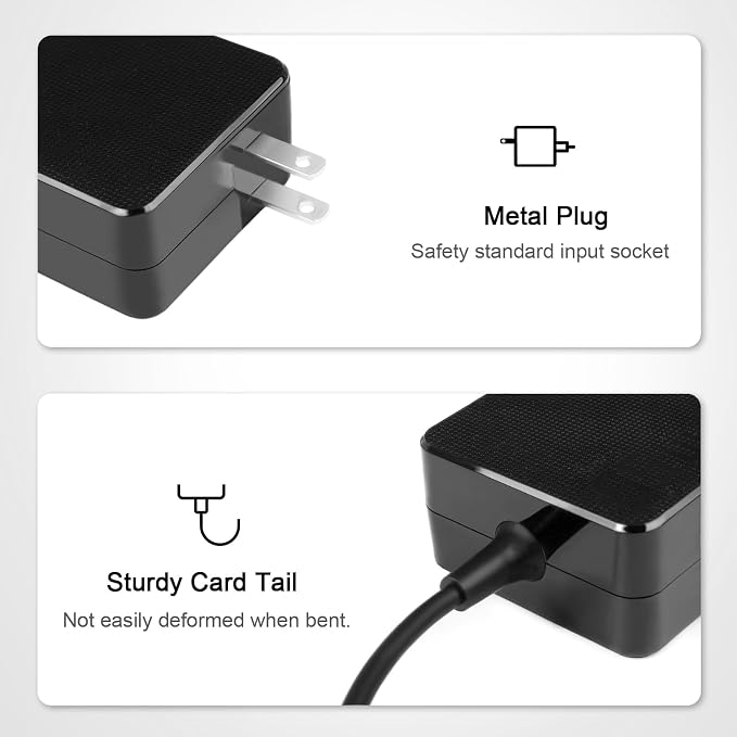 65W USB Type C Charger Compatible with Asus Rog Ally X 2024 2025 Acer Nitro Blaze 7 8 11 Msi Claw A8 Steam Deck 64 256 Go Legion go 2 Gaming Handheld Logitech G Cloud Console Power Supply