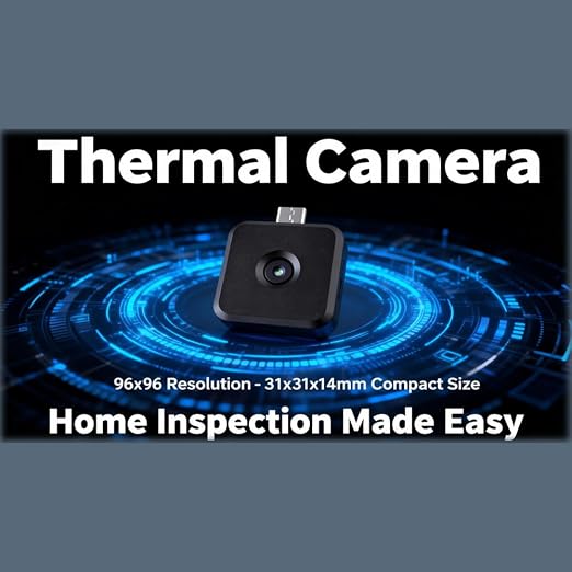 HT9606 Android Thermal Imager 96×96 IR | 96×96 ultra HD IR resolution, ±2℃ high accuracy, Type-C plug & play for Android, compact and portable for daily inspection