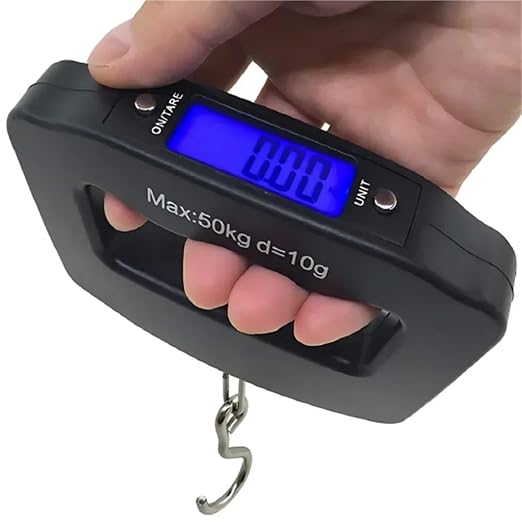 Digital Luggage Scale, 4pcs 50kg/10g Digital Luggage Scale Electronic Portable Suitcase Travel Weighs with Backlight Hanging Scales,for Suitcase Hanging Weight