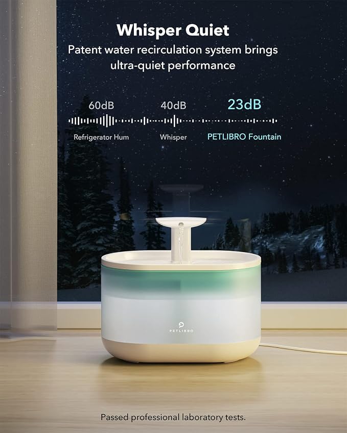 PETLIBRO 5G WiFi Cat Feeder with Camera, 2-Way Audio, Low Food & Blockage Sensor, Motion & Sound Alerts + Cat Water Fountain 71fl oz/2.1L with Two Flow Modes, Visible Water Level, 4 Large Filters