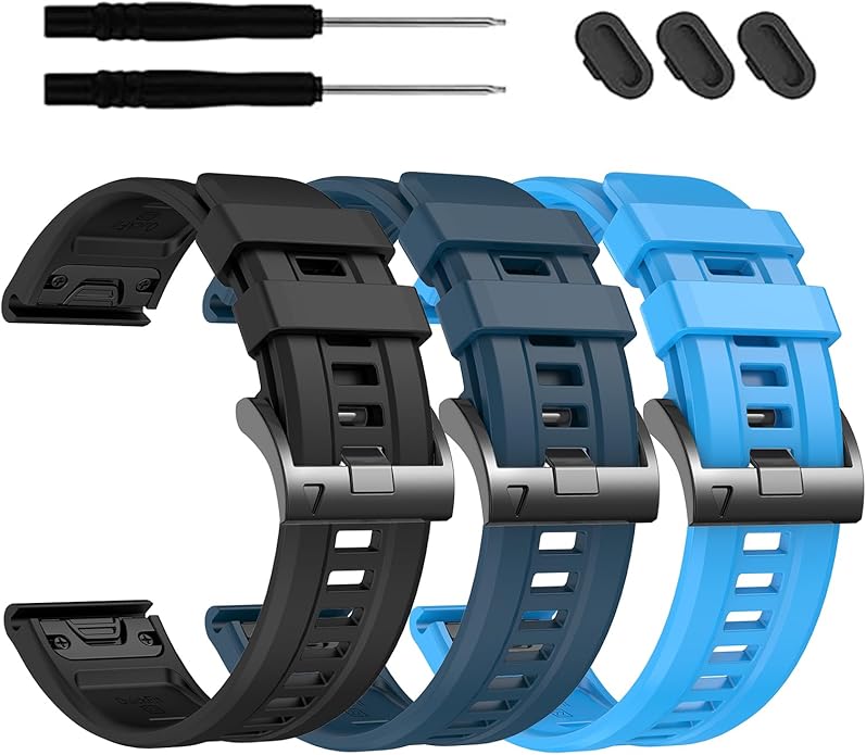 EZMVZKU 26mm Easyfit Straps for Garmin Fenix 8 AMOLED/8 Pro 51mm/7X/7XPro Sapphire Solar Watchands Replacement for Fenix 6X/6X Pro/5X/5X Plus/Enduro 3/2/Quatix 8/epix Pro/Descent Mk3i/Tactix 8 51mm