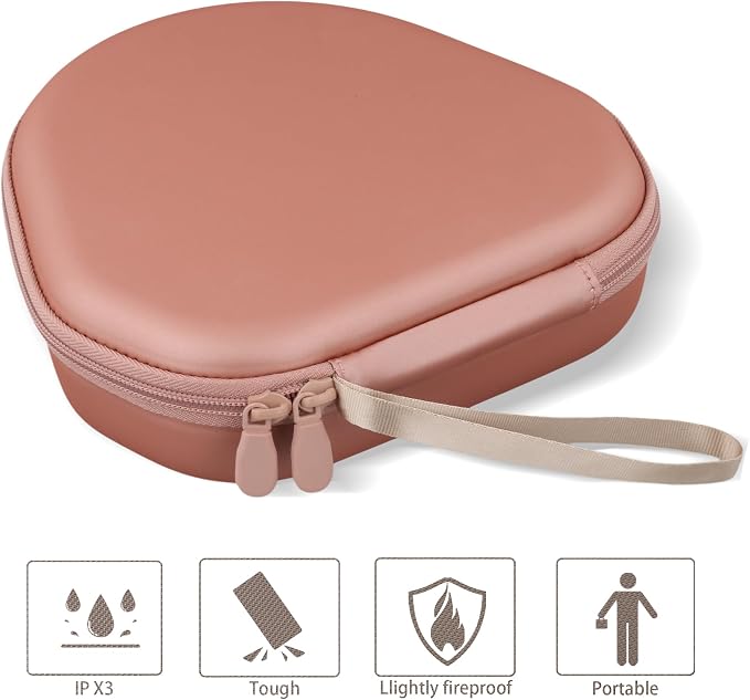 co2CREA Hard Case with Sleep Mode Replacement for Apple AirPods Max 2 / AirPods Max Wireless Over-Ear Headphones (Orange Case)
