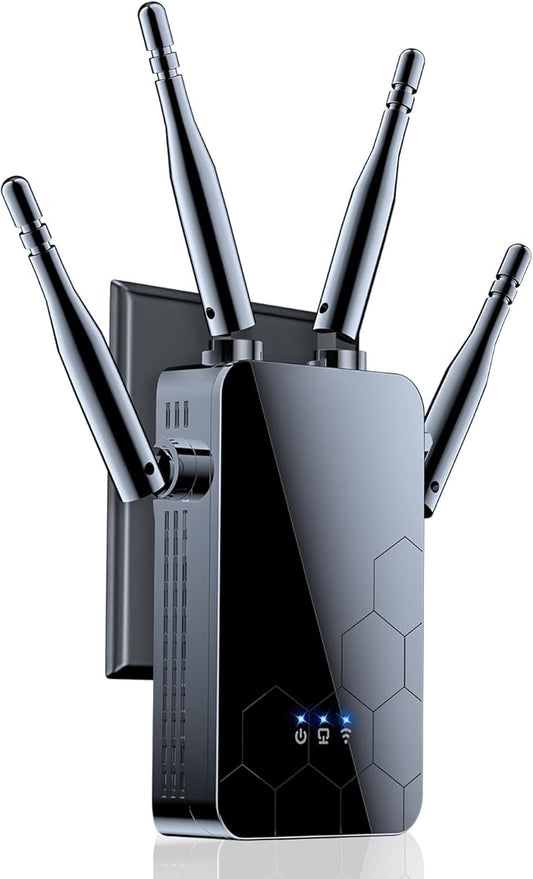 2026 WiFi Signal Booster for Home, Extends Wireless Network Coverage, Long Range Booster, Ethernet Port, Quick Setup