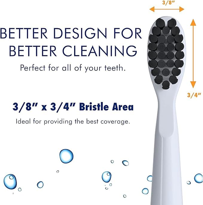 Sonic-FX Solo Sonic 3 Brushing Modes Toothbrush with Smart Timer, Rechargeable Charging Dock | Electric 1 Interdental and 2 Tooth Brush Heads Toothbrush Includes Replacement of Heads, White