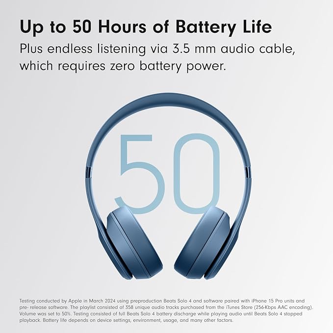 Beats Solo4 with AppleCare+ for Headphones (2 Years) - Slate Blue