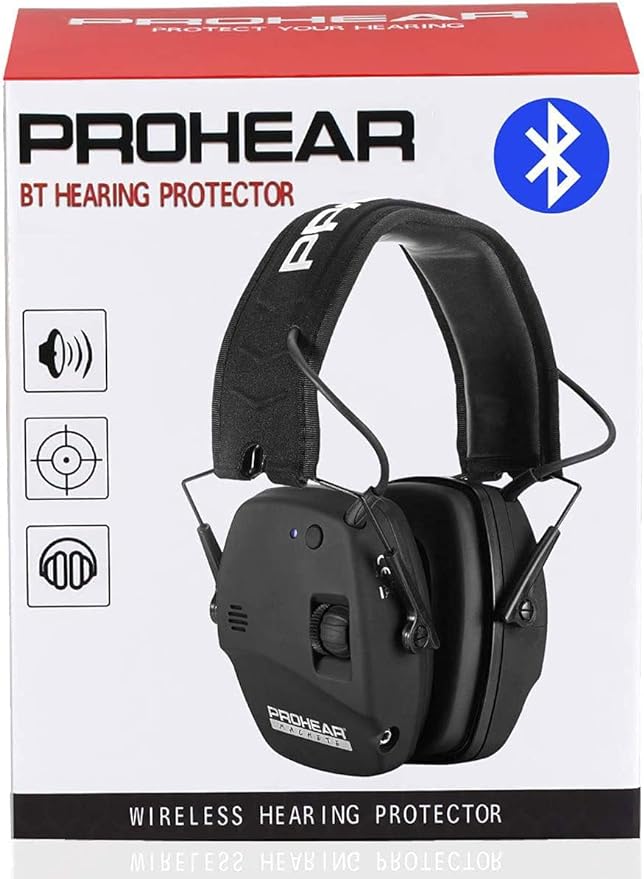 PROHEAR Ear Protection Safety Earmuffs for Shooting Noise Reduction Slim Hearing Protector