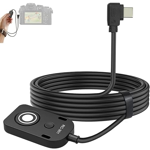 Remote Control for Sony Camera RC301-Type c USB a7m5/A7CII/A7CR Shutter Release Cable Camera A6700/ZV-E1/ZV-E10 II 150cm/59in Small Button for Wired Shooting Accessories(RC301 TPC A7C2 A6700)