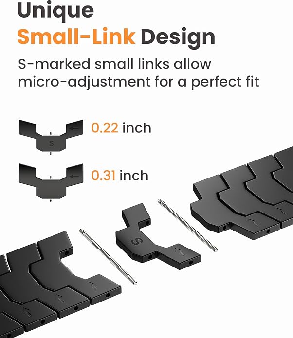 Grade 5 Titanium Band for Apple Watch Ultra 3/2/1 49mm & Series 11/10 46mm, DLC Coating Anti-Scratch Ultra 3 Band with Small-Link Design for Precise Fit, Secure Butterfly Clasp Band for Men