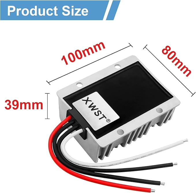 DC DC Stabilizer 9V-36V to 13.8V 15A 207W Boost Buck Converter Waterproof Automatic Voltage Regulator Auto Step Up Down 13.8V Volt Transformer Module