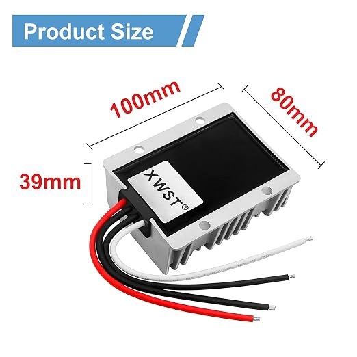 DC DC Stabilizer 9V-36V to 12V Boost Buck Converter 20A 240W Waterproof Automatic Step Up/Down Voltage Regulator 12V Volt Transformer Module