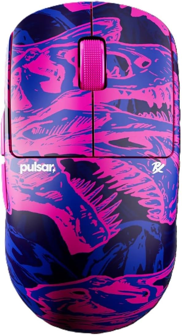 Pulsar Gaming Gears X2 Crazylight Wireless Gaming Mouse, Ultra Lightweight 1.27 oz (36g), Optical Switch, 32000 DPI, 750 IPS, XS-1 Sensor, 8k Compatible (Mini, Purple, Paper Rex Edition)