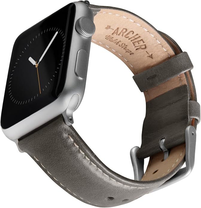 Archer Watch Straps - Top Grain Leather Watch Bands for Apple Watch