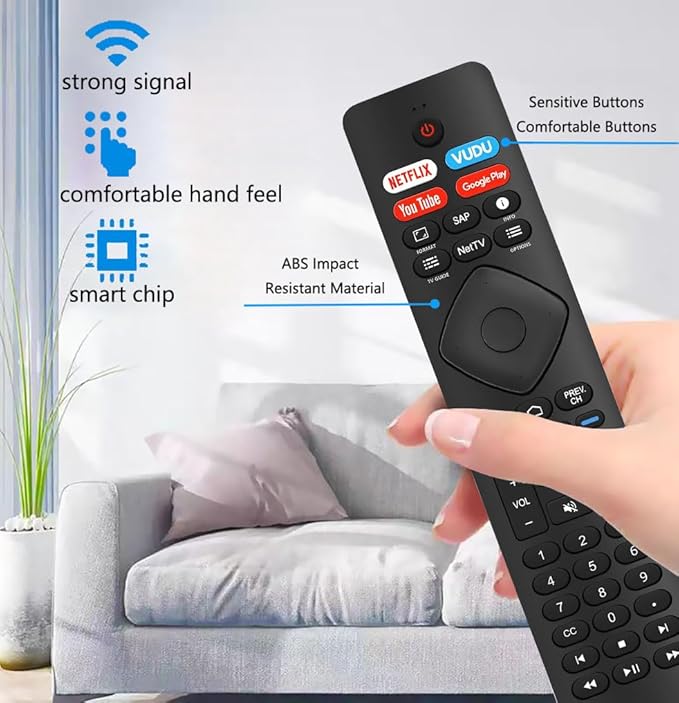 Remote Control Replacement fit for All Philips Android 4K Smart TV LED LCD HDTV 3D UHD TV, 43PFL5766/ F7 50PFL5704/ F7 55PFL5604