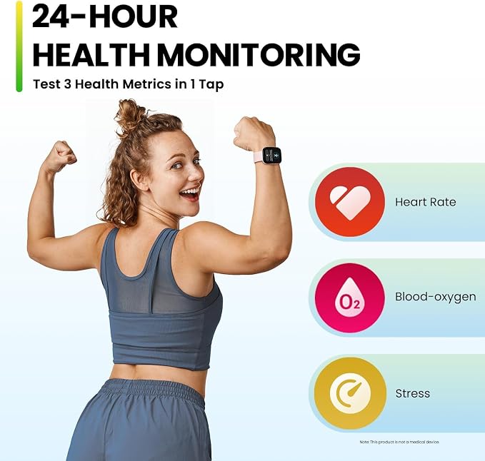 Amazfit Bip 5 Smart Watch 46mm, GPS, Amazon Alexa Built-in, Bluetooth Calling, 10-Day Battery, Heart-Rate & VO2 Max, Sleep Health Monitoring, AI Fitness Tracker App, for Android & iPhone, Black
