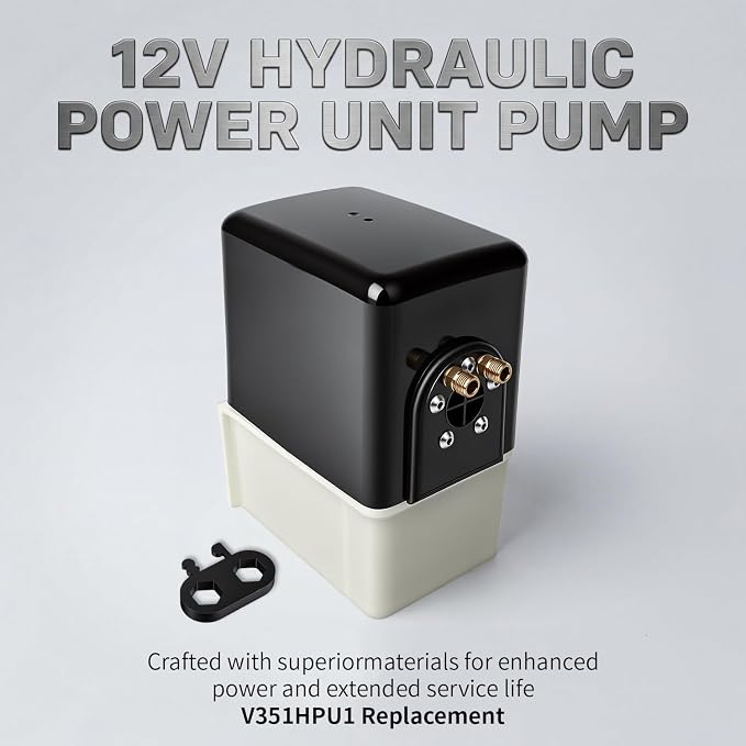 NEW V351HPU1 Hydraulic Power Unit 12V Replacement Compatible with Yacht Marine Trim Tab Pump -HPU w/ 2 Solenoid Valves