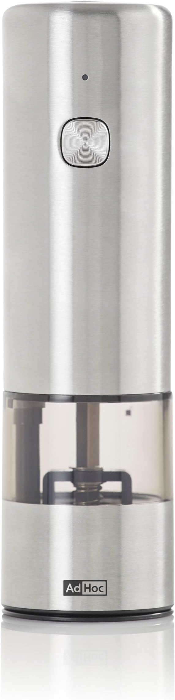 AdHoc Electric Salt & Pepper Grinder - One-Button Operation - Uses SilentDrive for Quiet Operation - Battery Powered - Mill with CeraCut Ceramic Grinders - Mini