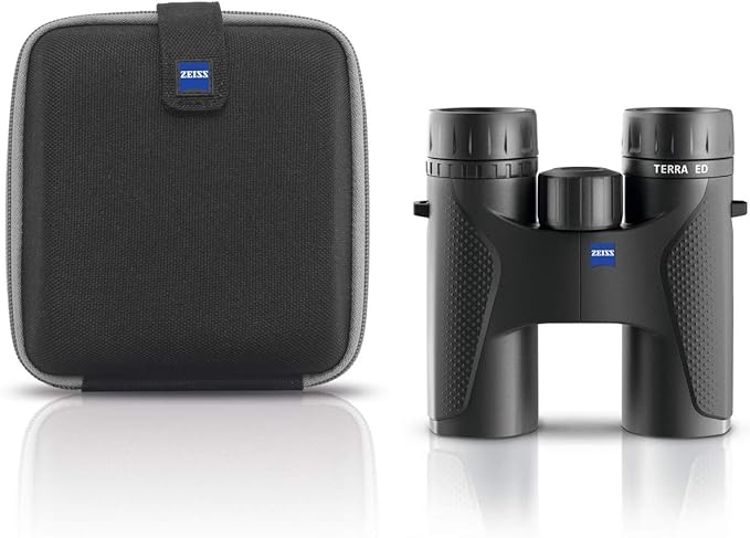 ZEISS Terra ED Binoculars 8x32 Waterproof, and Fast Focusing with Coated Glass for Optimal Clarity in All Weather Conditions for Bird Watching, Hunting, Sightseeing, Black