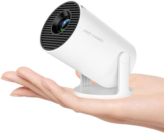 2026 Upgraded HY300PRO Mini Projector, 4K Supported Portable Projector with WiFi and Bluetooth, Auto Keystone & 180° Rotation, Smart Outdoor Movie Proyector