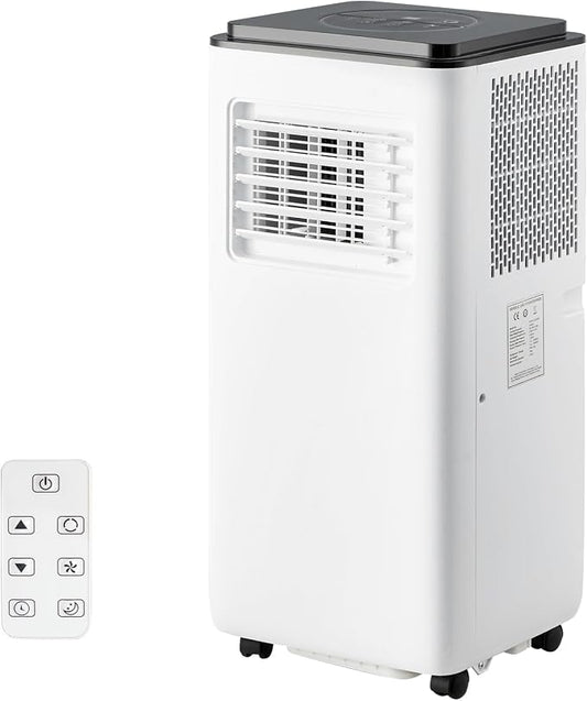 Portable Air Conditioners, 10000 BTU Portable AC, Cools up to 450 Sq. Ft 3-in-1 Mobile AC for Room with Dehumidifier Fan Sleep Mode, 24H Timer, Remote Control, and Window Installation Kit Included