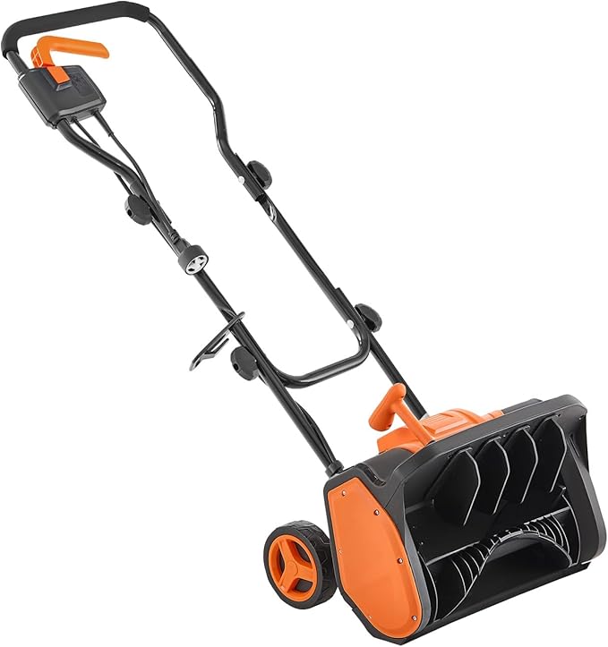 VEVOR Corded Electric Snow Shovel, 12A 17 inch Snow Shovel, 60° Adjustable Chute, 20 ft Throwing Distance, Snowthrower with Dual Safety Switch, Winter Ice Removal Tool for Driveway Sidewalk Patio