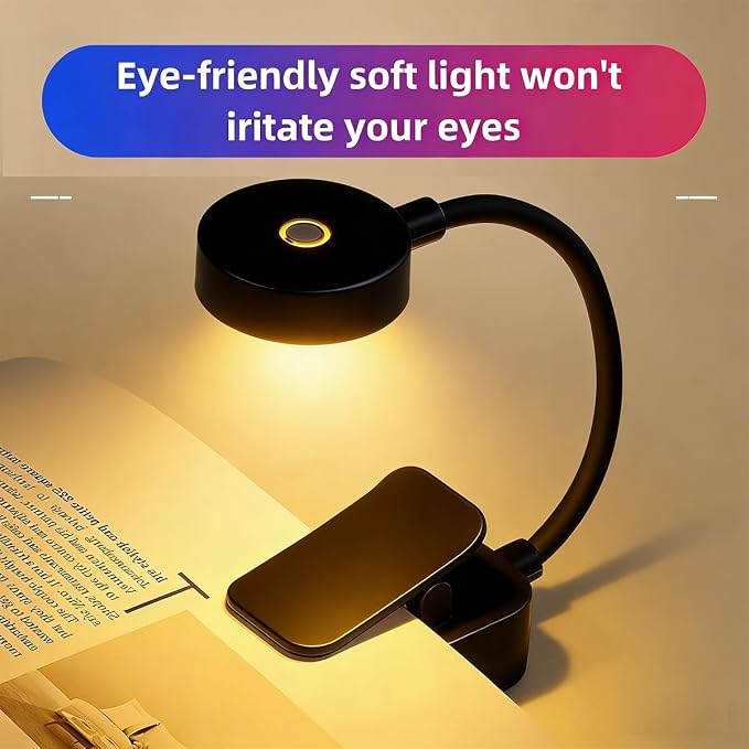 30 Pack Book Light for Reading in Bed，3 Color Temperature Reading Light，Adjustable Brightness，Clip on to Book for Reading at Night