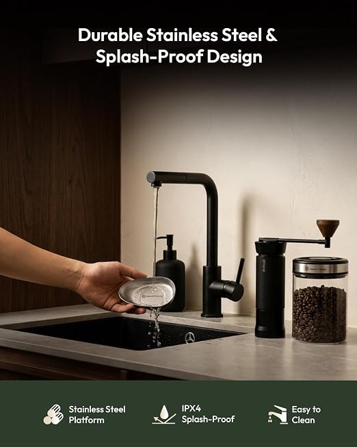 Maestri House S0 Coffee Bean Scale Set, 0.1g Precision 0.3-500g Coffee Scale with Magnetic Removable Metal Tray, 8ml Coffee Bean Spritzer, Type-C Rechargeable for Espresso