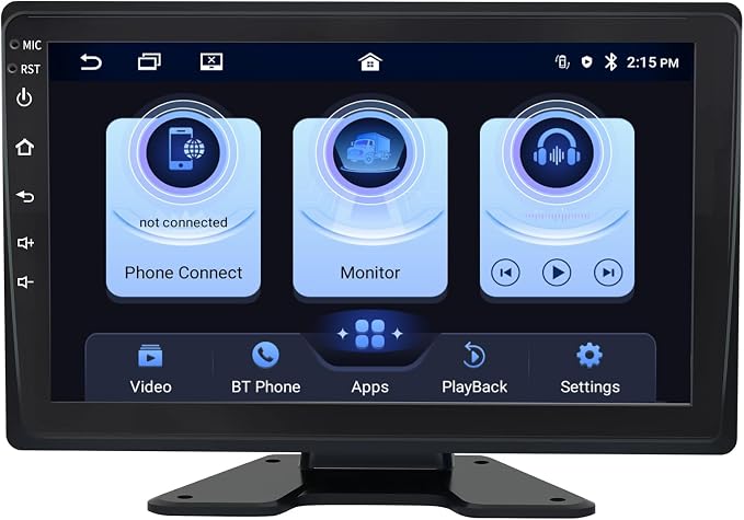 5 Channels 1080P Wired Backup Camera System - Plug&Play Pre-Wired Rearview Cam w/ 10" Touchscreen Monitor Carplay Auto DVR Recording for Furrion System RV Truck Pickup Camper Trailer Van SUV Cars
