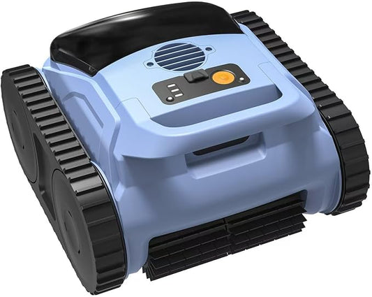 Cordless Pool Cleaner Robot, Pool Vacuum for Inground Pool & Above Ground Pool, Smart Navigation Self-Parking, LED Indicator, Wall&Waterline Cleaning Pool Robot up to 2150 Sq.ft