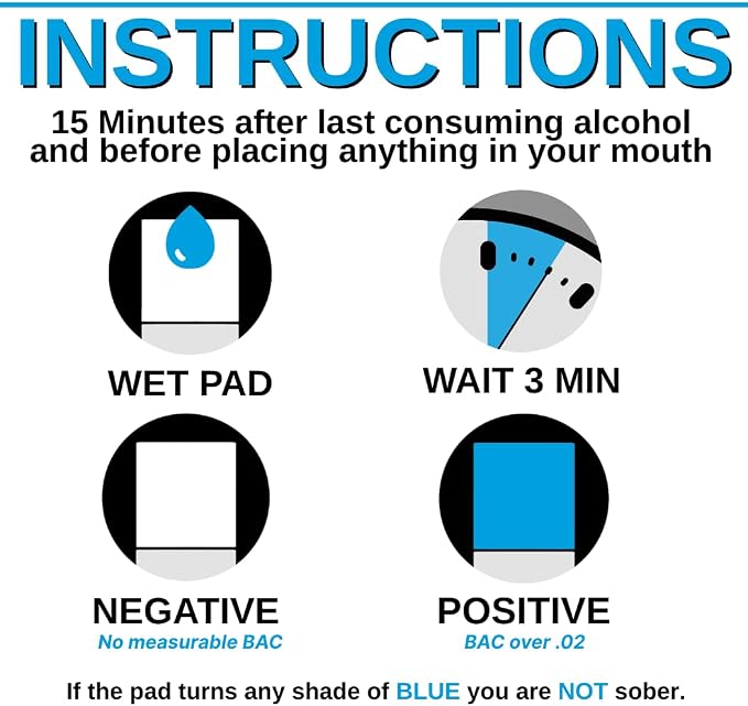 FDA Cleared Saliva Alcohol Test Strip, Highly Accurate BAC Self‑Test, 2–3 Minute Results, Portable & Discreet Sober Test Anywhere (6)