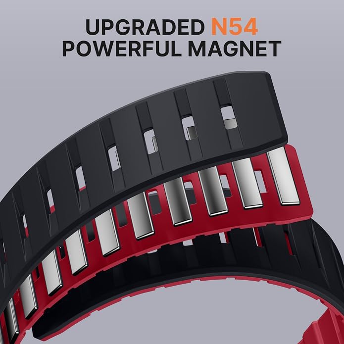 Bandletic Magnetic Watch band Compatible with Apple Watch Bands - Magnet Bands 49mm 46mm 45mm 44mm 42mm Men Women, Rugged Silicone Strap for iWatch Series 11/10/9/8/7/SE3/SE2/SE/6/5/4/3/2/1