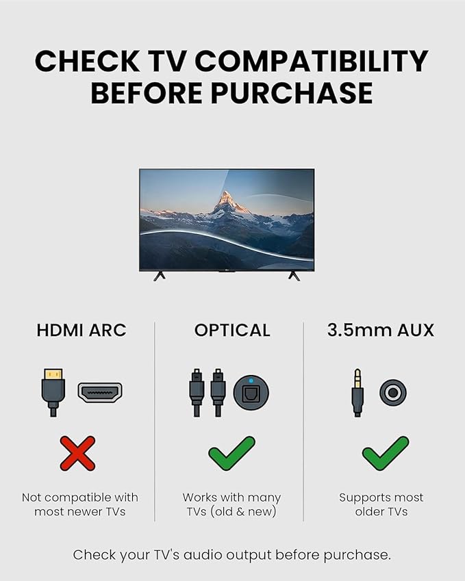 Avantree HT4186 Wireless Headphones Earbuds for TV Watching, Neckband Earphones Set w/Bluetooth Transmitter for Optical Digital Audio, RCA, 3.5mm Aux Ported TVs, Plug & Play, No Audio Delay