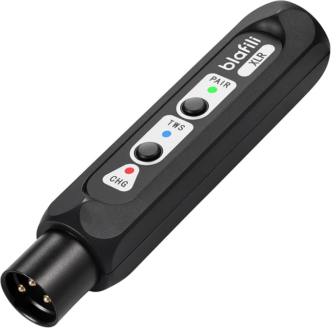 XLR Bluetooth Receiver XLR Male Output for Audio Mixers | aptX HD Low Latency, TWS pairing, for PA systems and powered speakers, not a Bluetooth transmitter