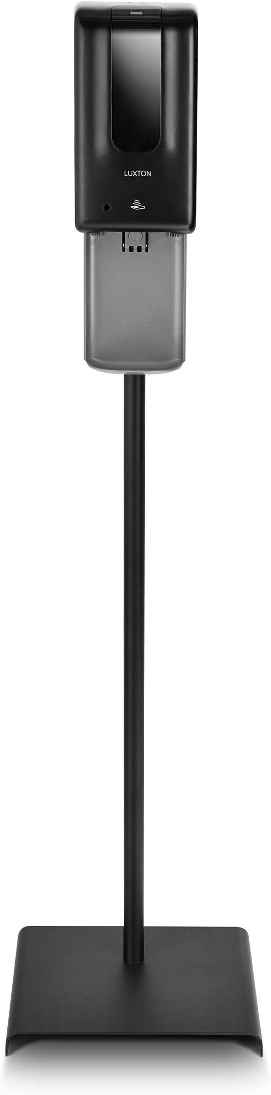 Luxton Automatic Hand Sanitizer Dispenser - Sanitizing Station, Steel Floor Stand, Drip Catcher Dish - Touchless Auto Sensor, Refillable 1200ml Bottle - Portable, Easy Set Up, Battery-Operated Machine