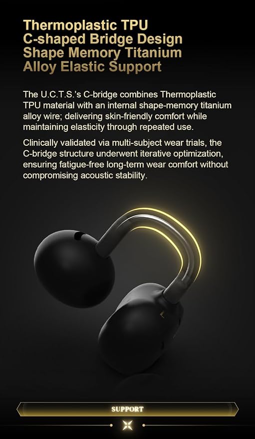 Moondrop x Wuthering Waves U.C.T.S. Hybrid Dual Drivers OWS Al Noise Cancelling LHDC-V Gaming Headset Online Interactive DSP LE Audio Wireless Headphone (English Version)