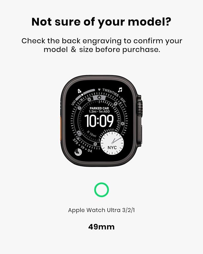 amBand Rugged Case with Band for Apple Watch Ultra 3/2/1 49mm, M3 Military Grade Shockproof Cover, Includes Screen Protector Kit, Tactical Band for Men - Compatible with iWatch Ultra, Orange