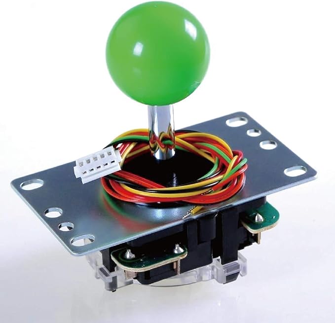Sanwa JLF-TP-8YT Joystick + Sanwa 8 pcs OBSF-30 Push Button Bundle Kit Color : Green - for Arcade Game 4 & 8 Way Adjustable, Compatible with Catz Mad SF4 Tournament Joystick S@NWA