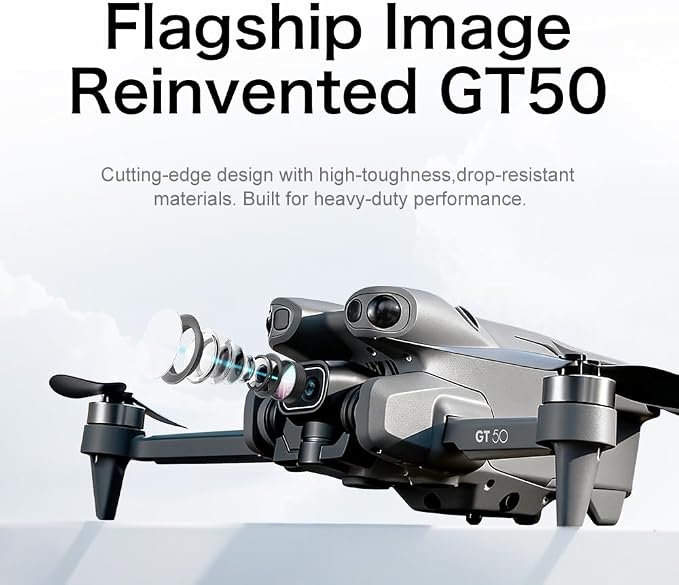 RC Drones with HD Camera for Adults, Brushless Motor Follow Me Foldable FPV RC Quadcopter with Screen Remote Controller, Optical Flow Positioning Headless Mode One Key Takeoff/Landing Lightweight Under 249g Drone Birthday Gifts for Beginners Drones wit...