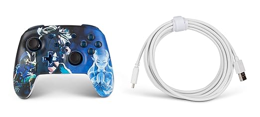 PowerA Enhanced Wireless Controller for Nintendo Switch/Switch 2 / Switch Lite/OLED Model - Legend of Zelda, Midnight Ride - Gamepad, game controller, Officially Licensed