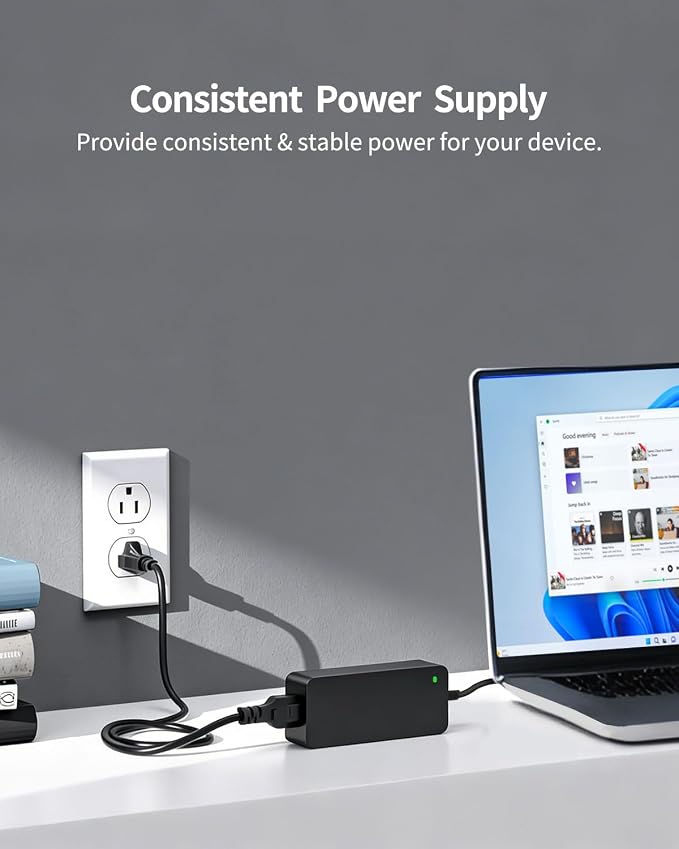 Superer UL Listed 19V AC Charger Fit for Samsung Soundbar HW-Q70T HW-Q800T HW-S60T HW-Q850T HW-Q7CR Power Supply Adapter Cord