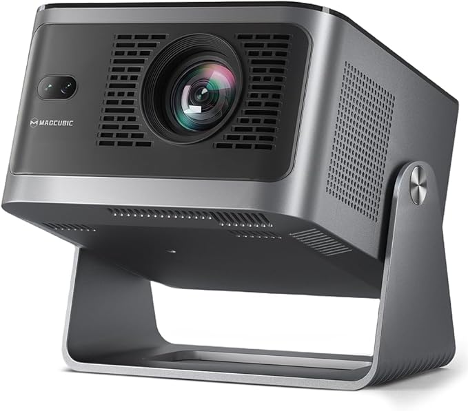 Magcubic Mini Projector with WiFi and Bluetooth, 600ANSI Native 1080P Projector, Compatible with Netflix, Auto Focus & Vertical Keystone, 15W Speaker HY350NTV Smart Proyector for Movie Home Outdoor