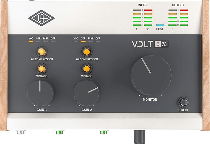 Universal Audio Volt 276 USB Audio Interface - Bundle with 2 XLR Cables