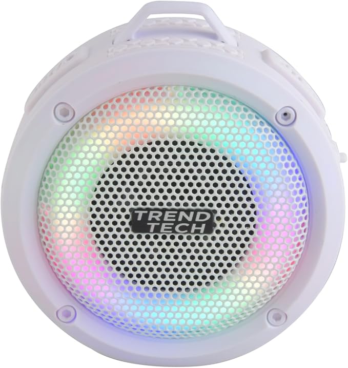 Wireless Express Aqua Beats Super Sound Waterproof Bluetooth Speaker with LED Light - Perfect for Indoor & Outdoor, Shower, Pool Waterproof Bluetooth Speaker (Black)
