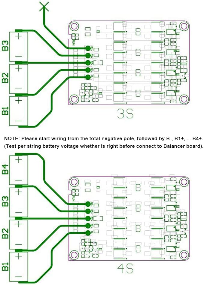 3S 4S 12V 5A Battery Active Equalizer BMS Balancer Lipo Li-ion LFP LiFePO4 Lithium Battery Balance Active Energy Transfer Equalization Module Faster Whole Group Capacitor Balancer PCB